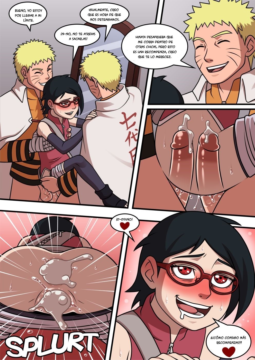 Sarada Y Naruto Dispuestos A Disfrutar De Una Buena Sesi N De Sexo